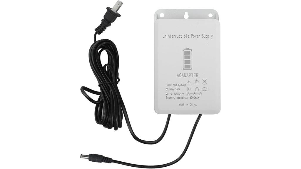 12v 2a security backup