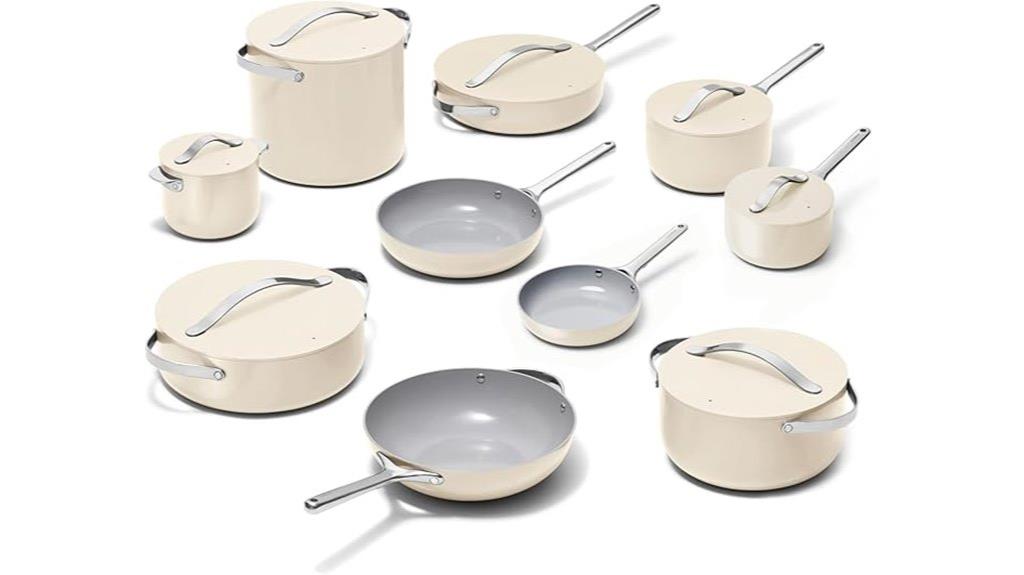 24 piece nonstick ceramic cookware