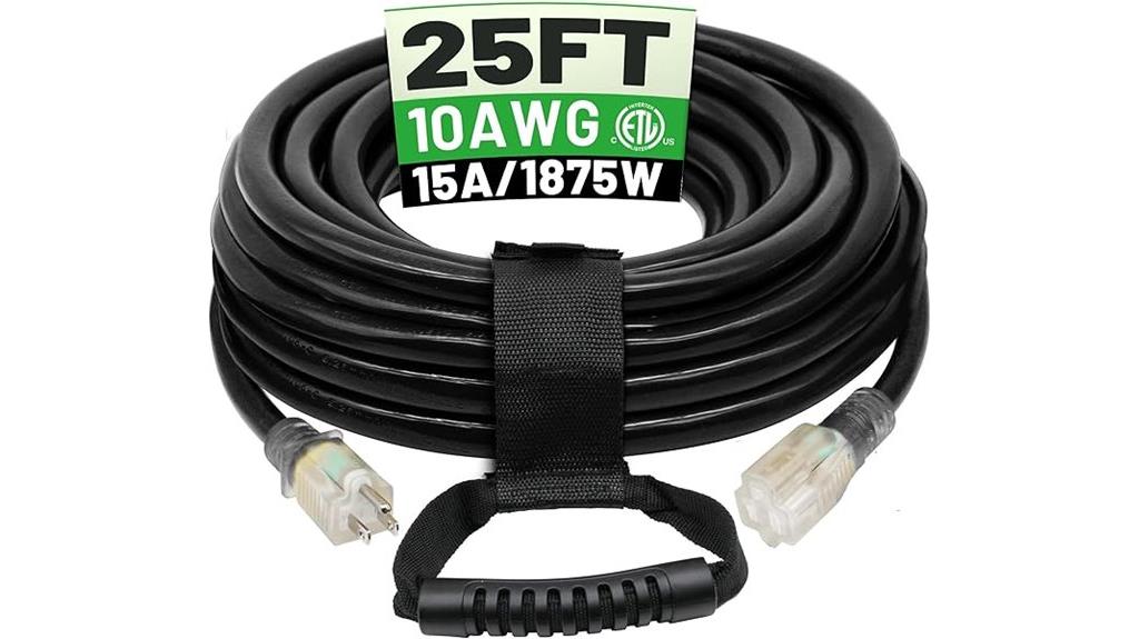 25 foot outdoor extension cord