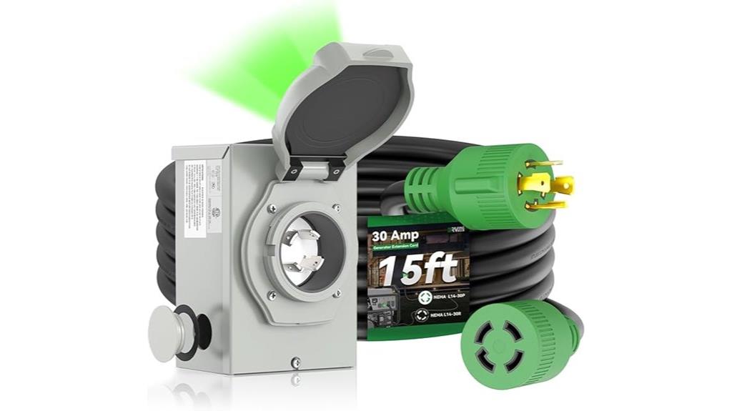 30 amp generator power cord