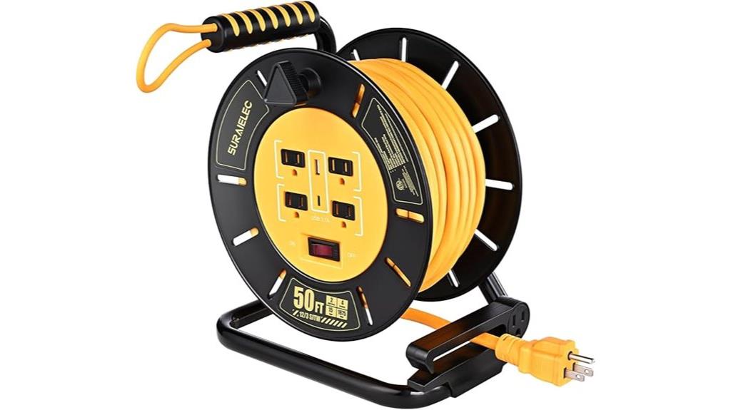 50 ft retractable cord