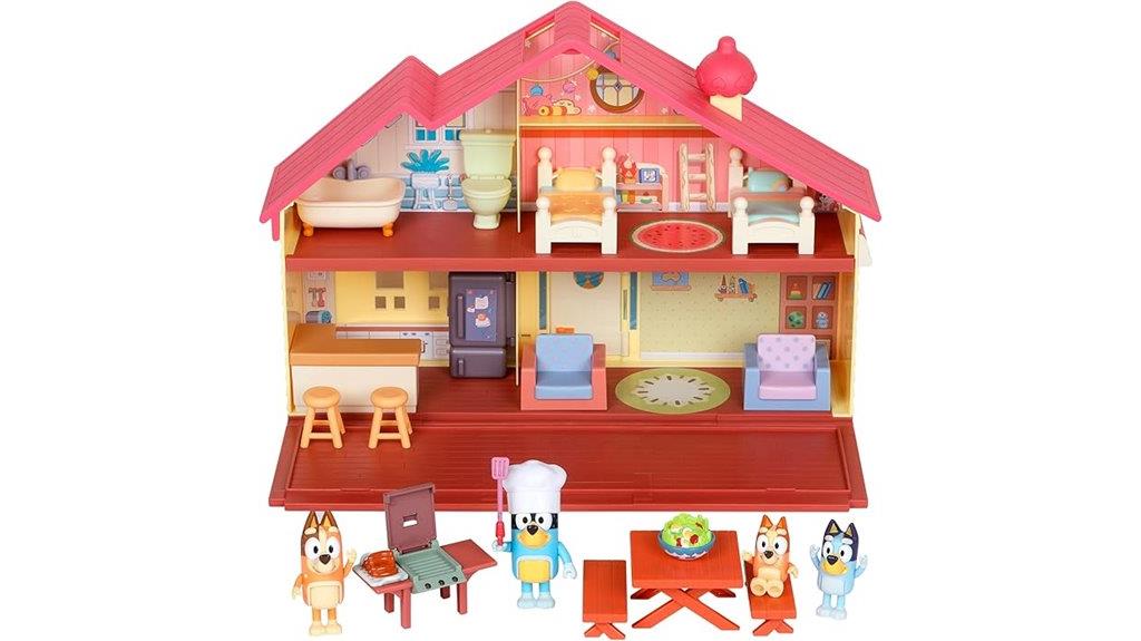 bluey family playset set