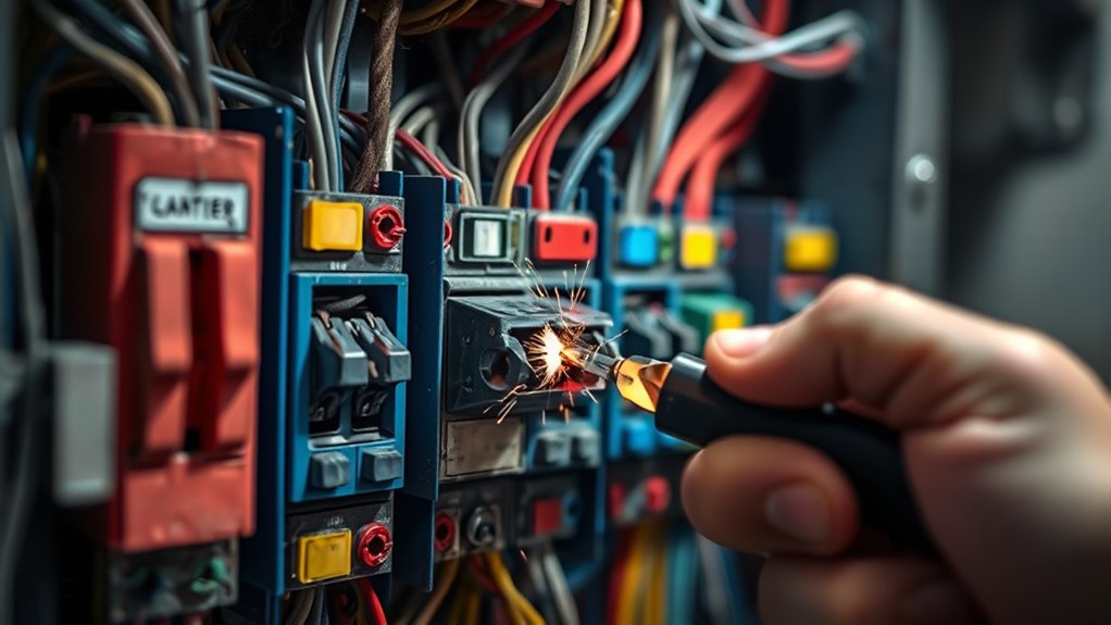 call an electrician promptly