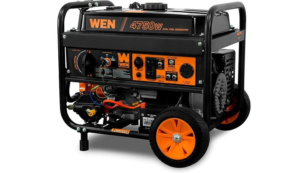 dual fuel portable generator