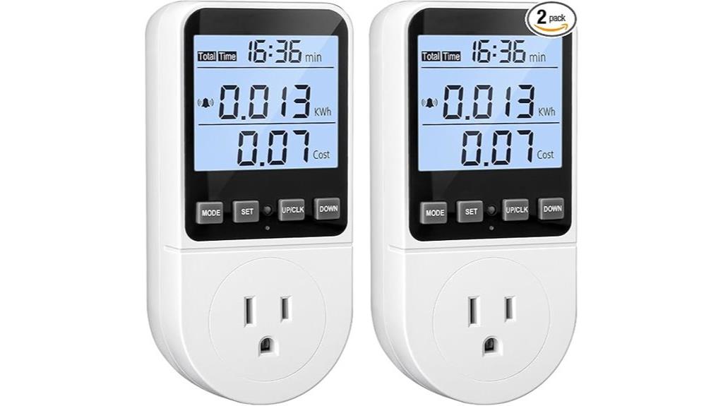 dual watt meter set