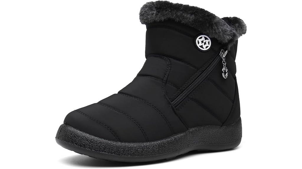 fur lined women s snow boots