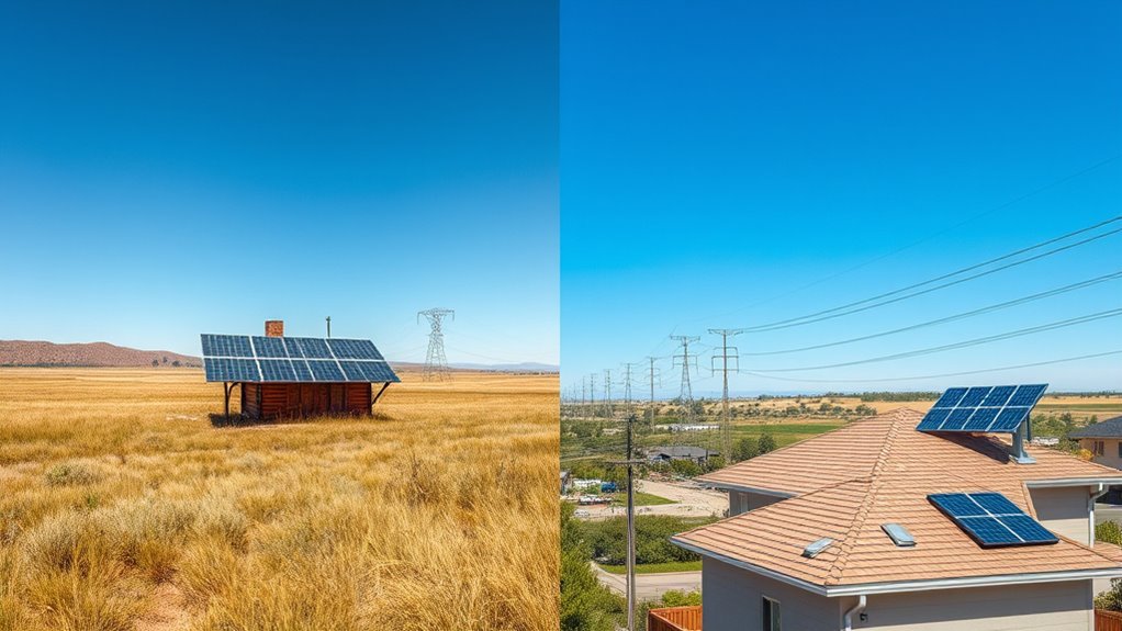 grid connection versus independence