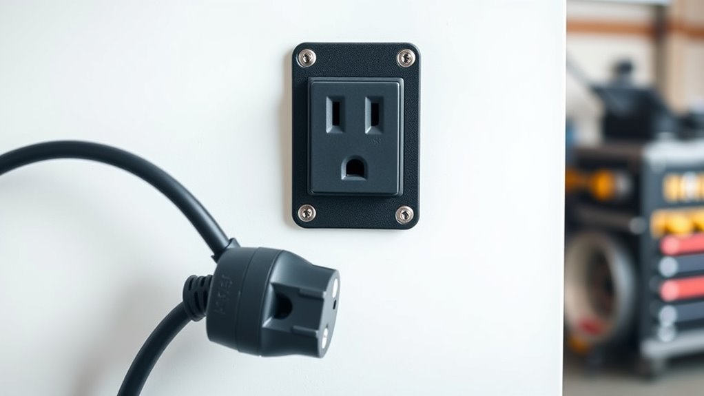 high current power outlet differences