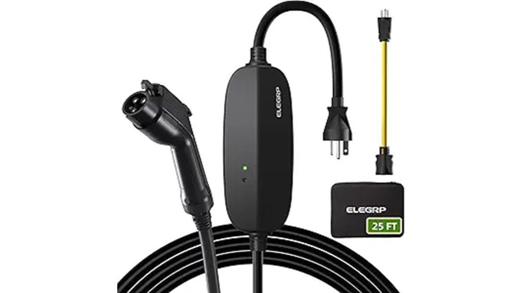 portable 16 amp ev charger