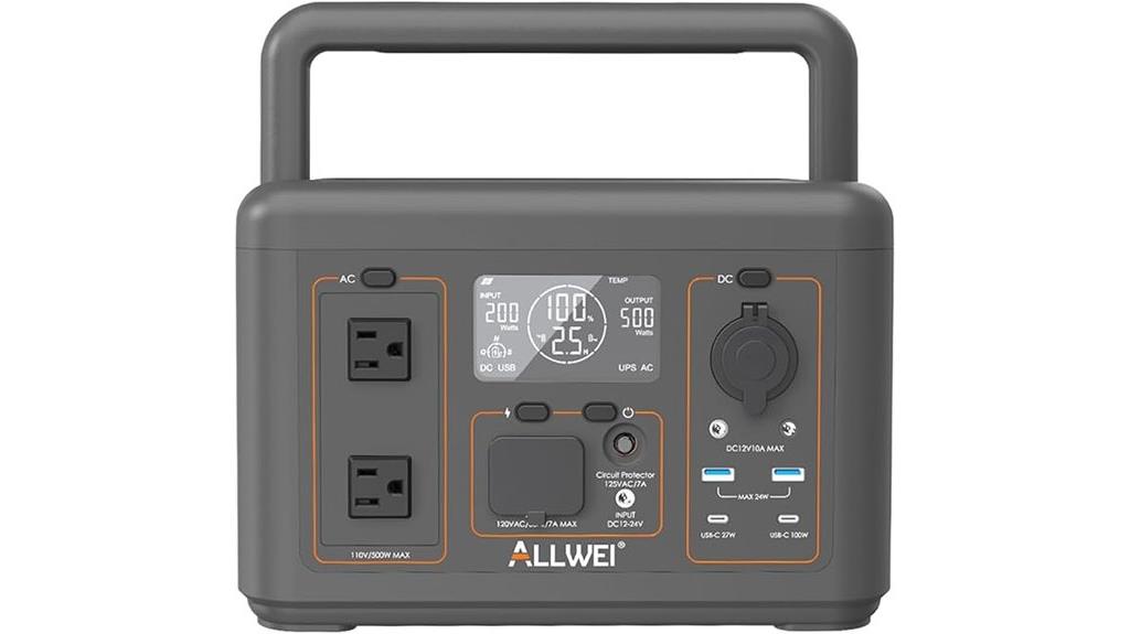 portable 500w lifepo4 power