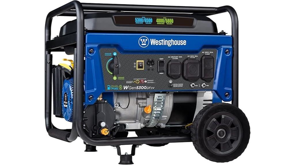 portable dual fuel generator