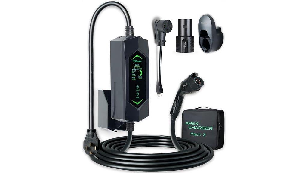 portable ev charger with sae