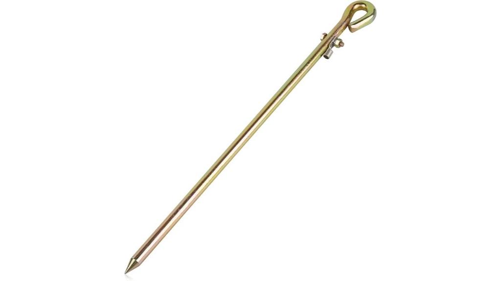 portable ground rod with lug