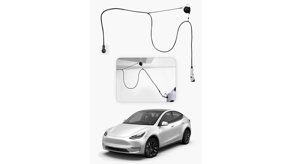 retractable ev cable organizer