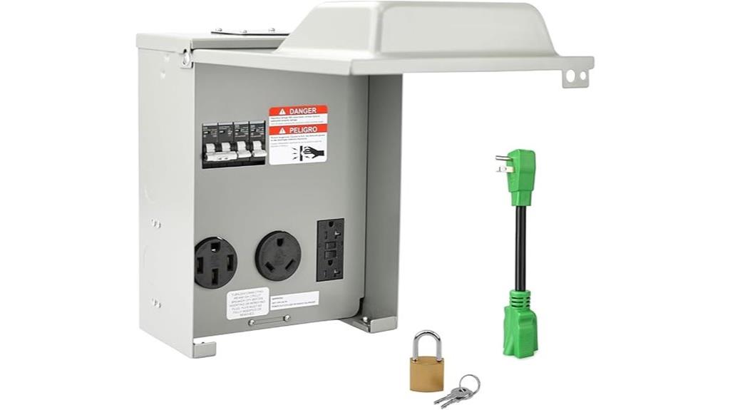 rv power outlet panel
