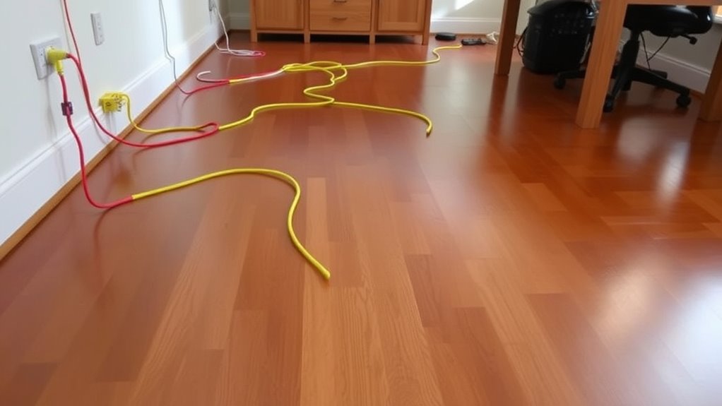 secure cords neatly hidden