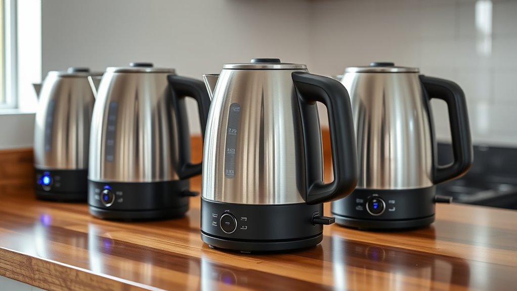 top temperature controlled electric kettles