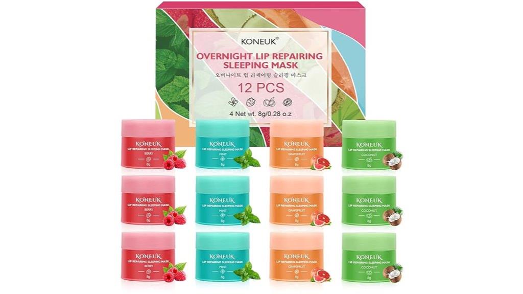 twelve masks for lips