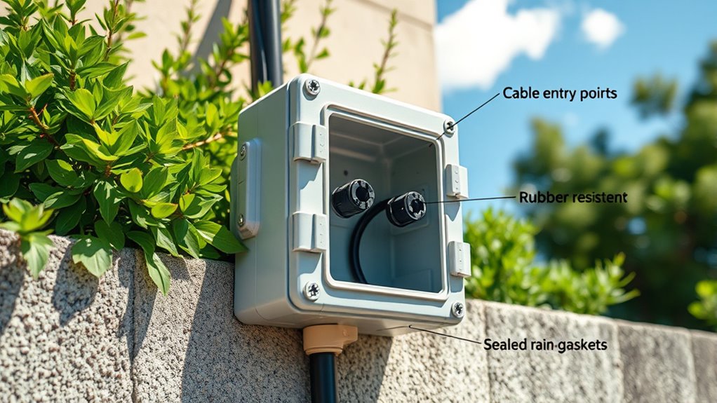 weatherproof ev junction box selection