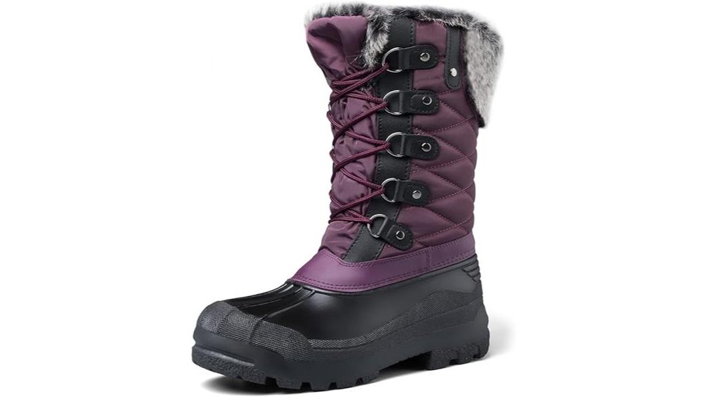 women s faux fur waterproof boots