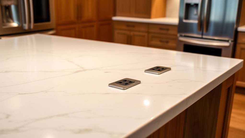 optimal kitchen outlet placement