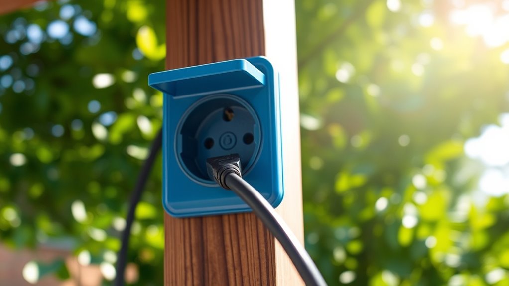 outdoor receptacle height safety