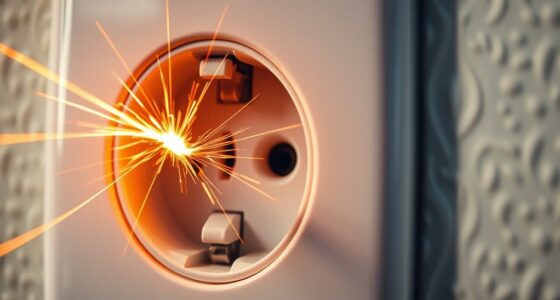 outlet sparks at plug