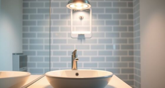 safe bathroom lighting placement