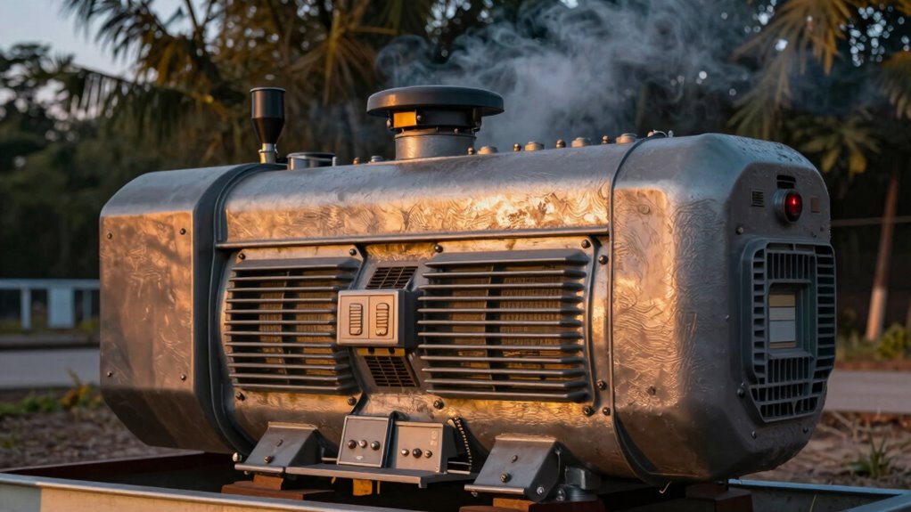 generator efficiency and noise
