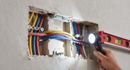 pre wire wall before drywall