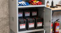 securely store batteries safely