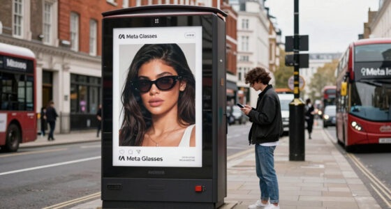 Guerrilla London Bus Ads Mock Kylie Jenner's Meta Glasses Campaign