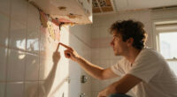 This Bath Had Peeling Molding, a Drop Ceiling, and Pink Grout — Now It's Classic