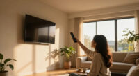 She Didn't Want Her TV Taking Up Wall Space — So She Hung It From The Ceiling