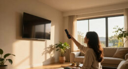 She Didn't Want Her TV Taking Up Wall Space — So She Hung It From The Ceiling