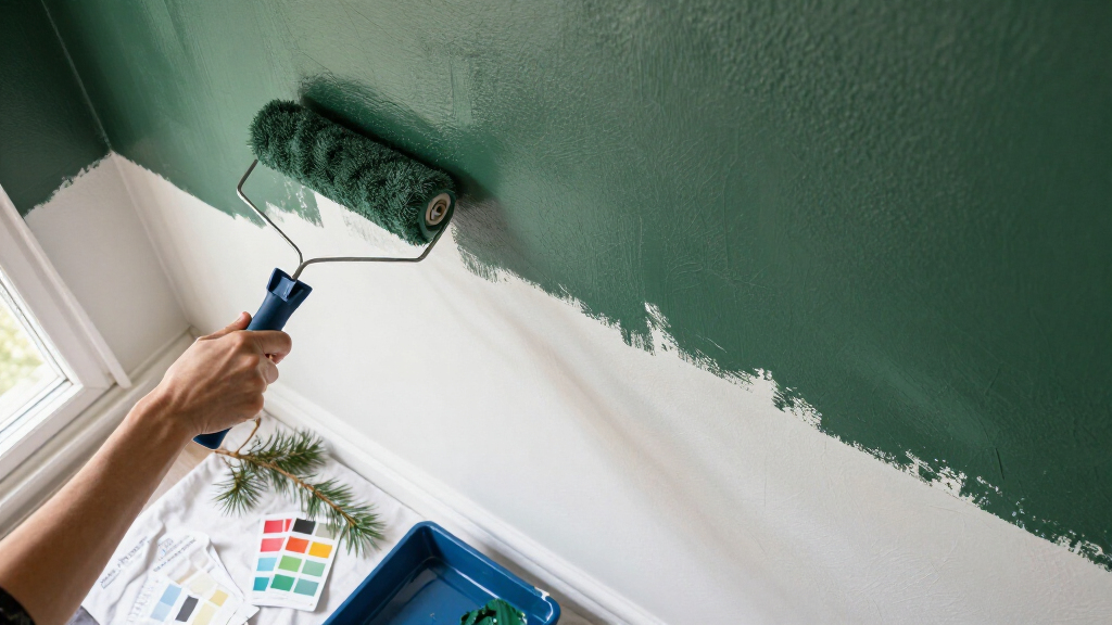 A Bright White Bedroom Is Now A Green Cocoon “Inspired By The Forest”