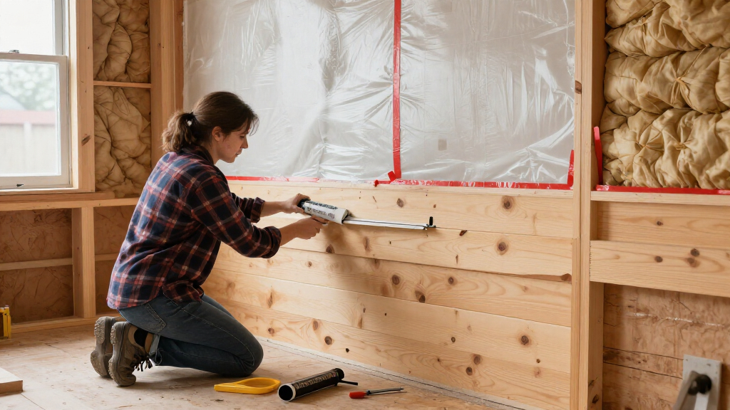 Air Sealing Behind T&G Wainscot