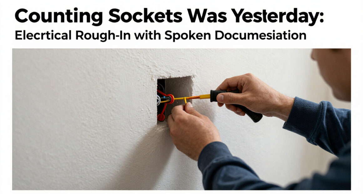 Counting Sockets Was Yesterday: Electrical Rough-In with Spoken Documentation