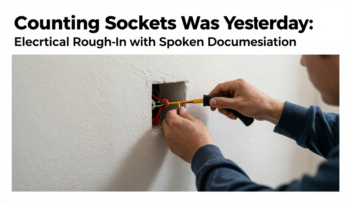 Counting Sockets Was Yesterday: Electrical Rough-In with Spoken Documentation