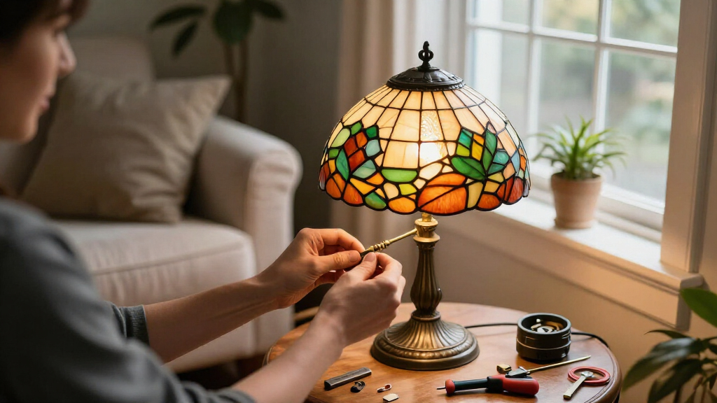 T.J. Maxx Is Selling Out Of This Tiffany-Inspired Accent Lamp