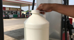 Why People Are Bringing Empty Milk Gallons To The Gas Station