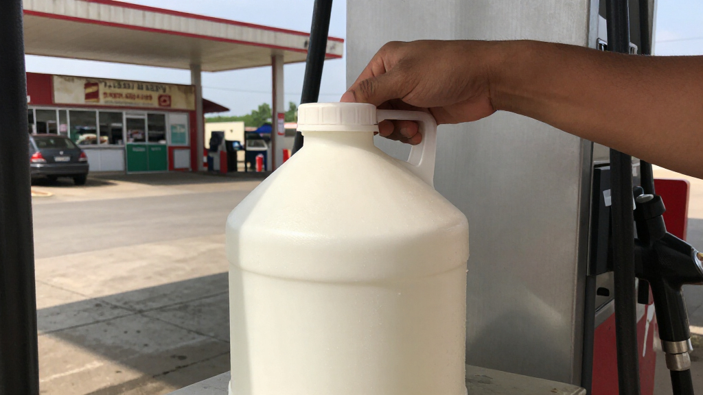 Why People Are Bringing Empty Milk Gallons To The Gas Station